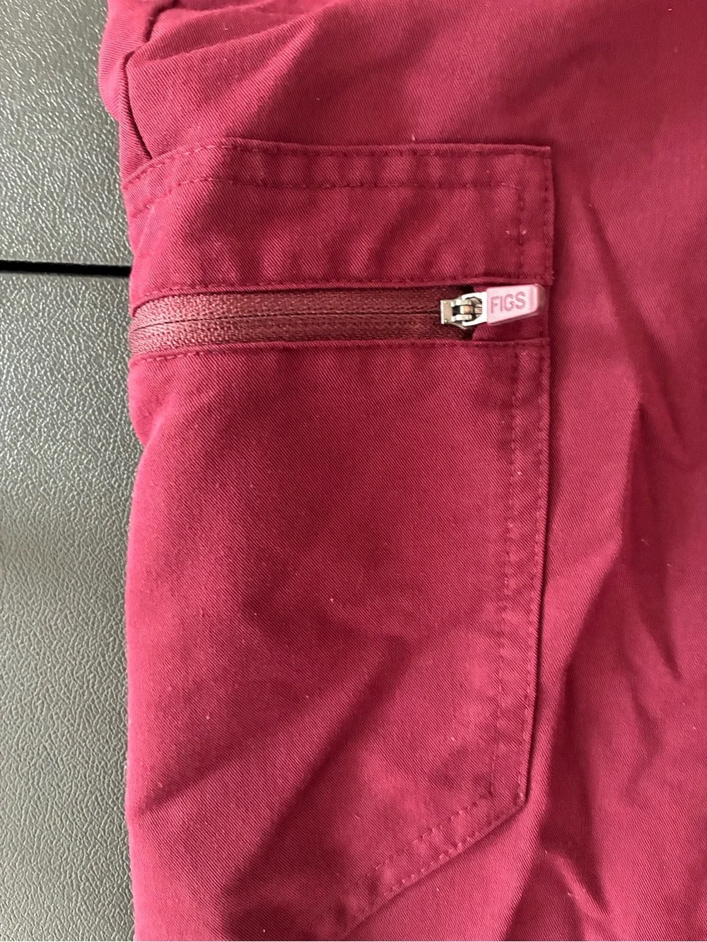 FIGS burgundy scrub pants